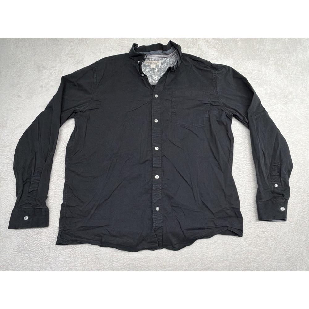 Cody James Mens 2XL Black Button Up Long Sleeve Shirt Western Cowboy Work Casual